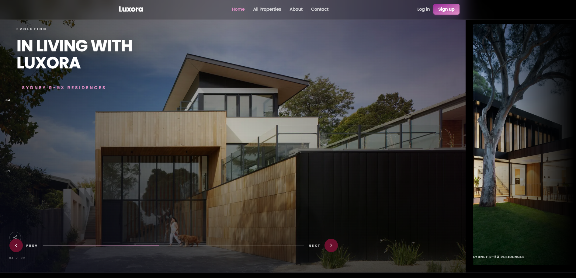 Hero & first impression — flagship property framing, headline, and premium visual tone.